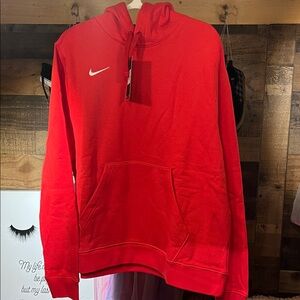 Women's Nike Bright Red Pullover Hoodie...Dry Fit